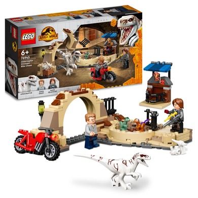 LEGO Jurassic World, Atrociraptor: pościg na motocyklu, 76945
