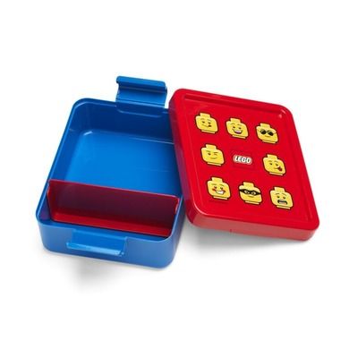 LEGO, lunchbox, niebiesko-czerwony