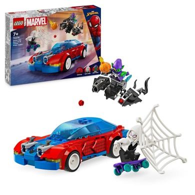 LEGO Marvel, Wyścigówka Spider-Mana i Zielony Goblin, 76279