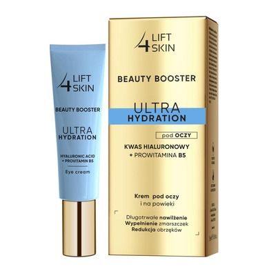 Lift4Skin, Beauty Booster Ultra Hydration, kwas hialuronowy + B5, krem pod oczy i na powieki, 15 ml