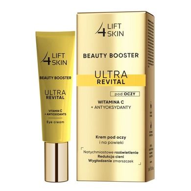 Lift4Skin, Beauty Booster Ultra Revital Witamina C + Antyoksydanty, krem pod oczy i na powieki, 15 ml