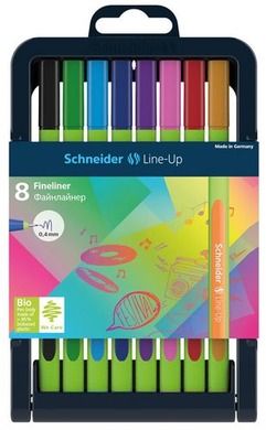 Schneider, Line-Up, cienkopisy, 8 kolorów, zestaw