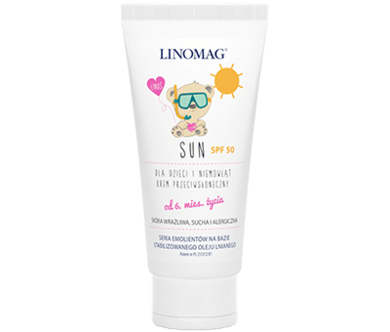 Linomag, Sun SPF 50, krem przeciwsłoneczny, 50 ml