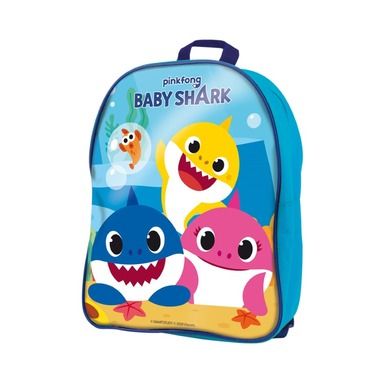 Lisciani, Baby Shark, plecak z klockami konstrukcyjnymi