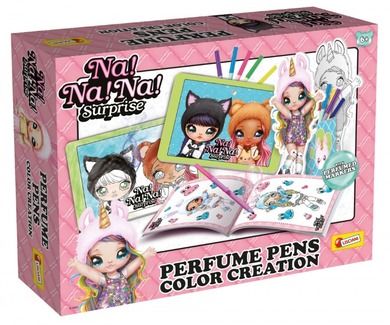 Lisciani, Na! Na Na! Surprise, Twórz i koloruj z perfumowanymi pisakami, zestaw kreatywny
