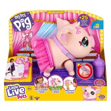 Little Live Pets, My Pet Pig, Świnka Baletnica, zabawka interaktywna