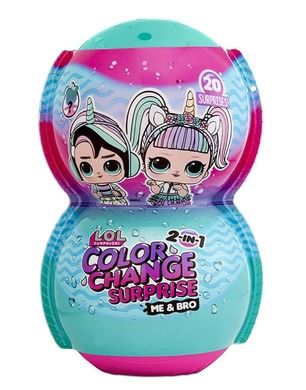 L.O.L. Surprise, Color Change 2-in-1, Me & Bro, zestaw dwóch laleczek