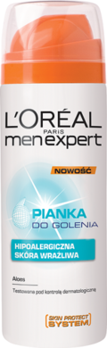 L'Oreal Paris, Men Expert, pianka do golenia hipoalergiczna, 200 ml
