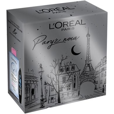 L'Oreal Paris, Paryż Nocą, zestaw, False Lash Bambi Oversized Eye, tusz do rzęs, Intense Black, 8.9 ml + Skin Expert, płyn micelarny do skóry wrażliwej i suchej, 400 ml