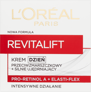 L'Oreal Paris, Revitalift, krem przeciwzmarszczkowy + silnie ujędrniający na dzień, 50 ml