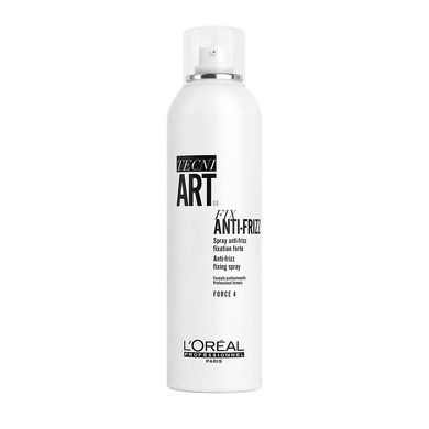 L'Oreal Professionnel, Tecni Art, Fix Anti-Frizz Fixing Spray, mocno utrwalający lakier do włosów, Force 4, 250 ml