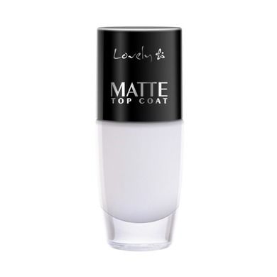 Lovely, Matte Top Coat, bezbarwny top do paznokci, 8 ml
