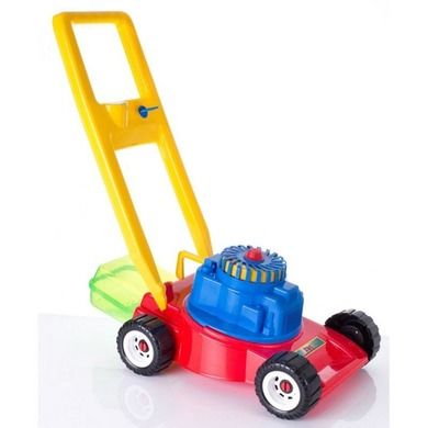 Macyszyn toys, kosiarka z koszem, pchacz