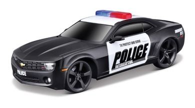 Maisto, 2010 Chevrolet Camaro SS policja, pojazd ze światłem i dźwiękiem, 1:24