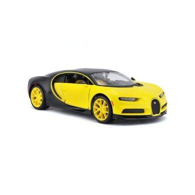 Maisto, Bugatti Chiron, pojazd, model kompozytowy, żółto-czarny, 1:24