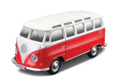 Maisto, Volkswagen Van Samba, model, czerwono-beżowy