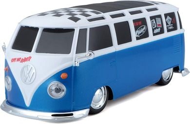 Maisto, Volkswagen Van Samba, model zdalnie sterowany, niebieski, 1:24