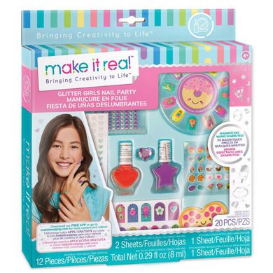 Make it Real, Glitter Girl Party, zestaw kreatywny do manicure