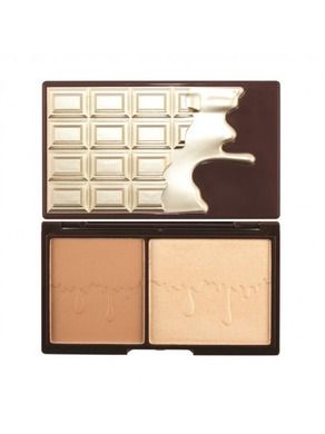 Makeup Revolution, I Heart Makeup, Chocolate, paletka do konturowania twarzy, Bronze & Glow, 11 g