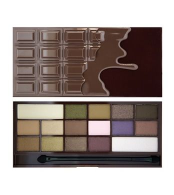 Makeup Revolution, I Love Make Up Palette, cienie do powiek, I Heart Chocolate, 16 kolorów, 22 g