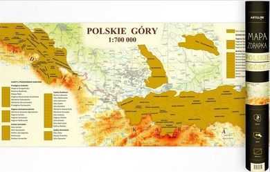 Mapa zdrapka. Polskie Góry 1:700 000