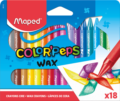 Maped, Colorpeps, kredki świecowe, 18 kolorów