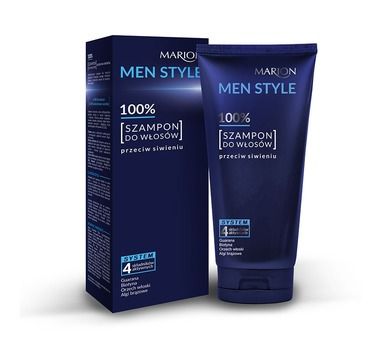 Marion Men, Style 100%, szampon do włosów przeciw siwieniu, 150 g