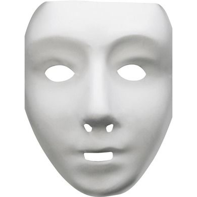 Maska, biała twarz do malowania