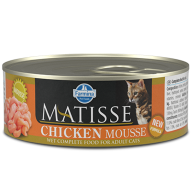Matisse, Mousse, karma dla kotów z kurczakiem, 85 g