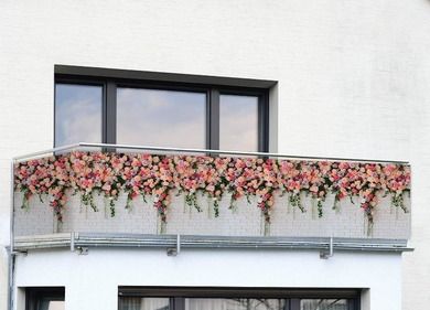 Maximex, osłona na balkon róże, 5 mx85 cm