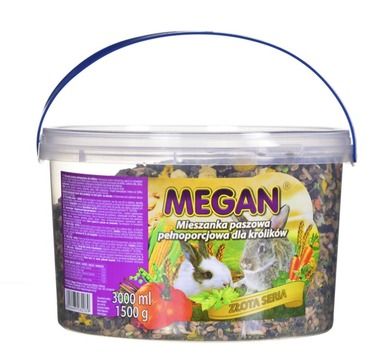 Megan, pokarm dla królika, naturalny, 3l