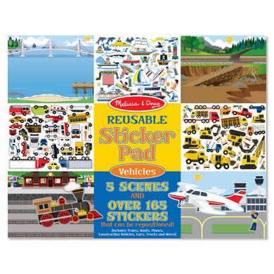 Melissa & Doug, Pojazdy, naklejki