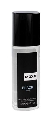 Mexx, Black man, dezodorant naturalny, spray, 75 ml