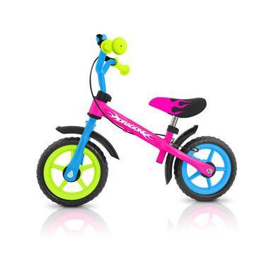 Milly Mally, Dragon, rowerek biegowy z hamulcem, Multicolor