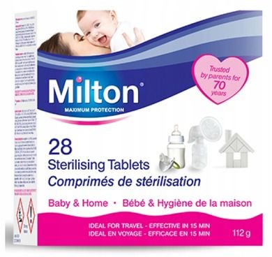 Milton, dezynfekujące tabletki do rozpuszczania w wodzie, 28 szt.