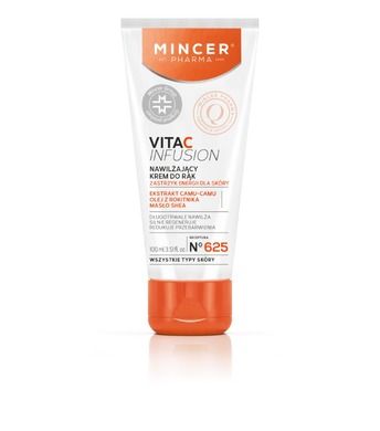 Mincer Pharma, Vita C Infusion nr 625, nawilżający krem do rąk, 100 ml