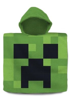 Minecraft, poncho kąpielowe, 120-60 cm