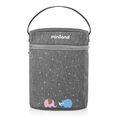Miniland, Azure-Rose, termoopakowanie, 500 ml, szare
