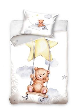 Miś, 2-częściowy komplet pościeli niemowlęcej, 100-135 cm