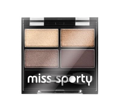 Miss Sporty, Studio Colour Quattro Eye Shadow, poczwórne cienie do powiek, 403 Smoky Brown Eyes, 5g