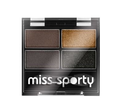 Miss Sporty, Studio Colour Quattro Eye Shadow, poczwórne cienie do powiek, 414 100% Smokey, 5g