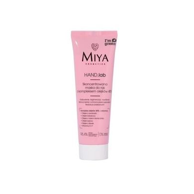 Miya Cosmetics, HAND.lab, skoncentrowana, maska do rąk z kompleksem olejków 40%, 50 ml