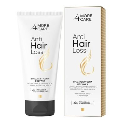 More4care, specjalistyczna odżywka anti hair loss do włosów słabych, łamliwych i wypadających, 200 ml