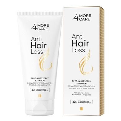 More4care, specjalistyczny szampon anti hair loss do włosów słabych, łamliwych i wypadających, 200 ml