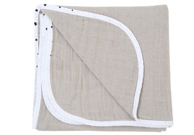 Motherhood, Pre-Washed, kocyk muślinowy dwuwarstwowy, beżowy classics, 95-110 cm