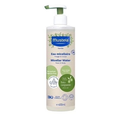 Mustela, Organic Micellar Water, organiczna woda micelarna, 400 ml