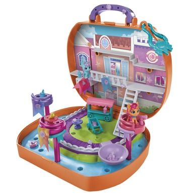 My Little Pony, Mini World Magic, Kompaktowe miasteczko - Zatoka grzyw, zestaw z figurkami i akcesoriami