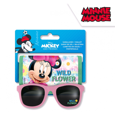 Myszka Minnie, okulary przeciwsłoneczne, portfelik