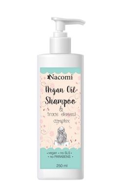 Nacomi, Argan Oil, szampon do włosów z olejem arganowym, 250 ml