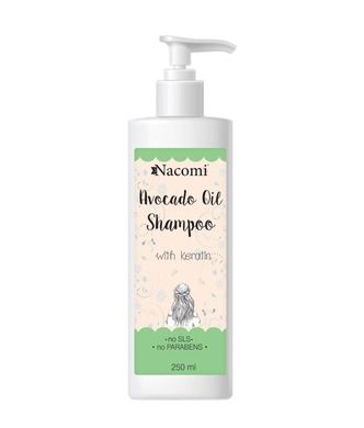 Nacomi, Avocado Oil szampon do włosów z olejem avocado, 250 ml